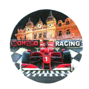 Monaco Casino Racing Car Magnet