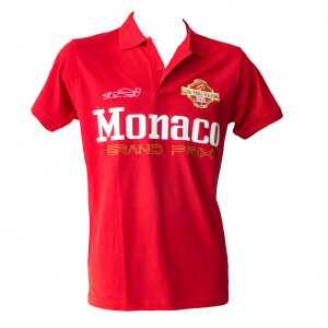 Men Polo Monaco Grand-Prix Patch Red