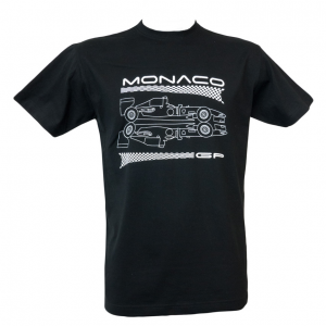 Men T-shirt Monaco Grand-Prix Reflect Black Front