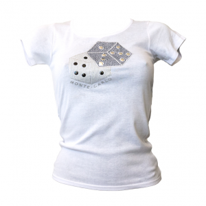 T-Shirt Dices Monte Carlo White Front