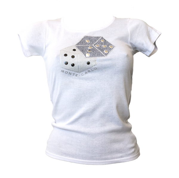 T-Shirt Dices Monte Carlo White Front