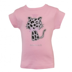 T-Shirt Leopard Cat Monaco Pink Front