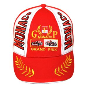 Baby Monaco Grand-Prix Cap Diagonal Red
