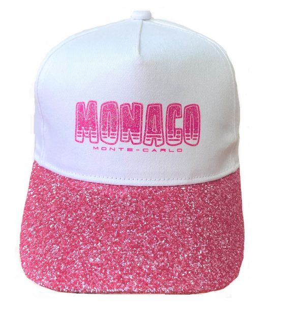 girl-glitter-cap-monaco-pink-and-white-front