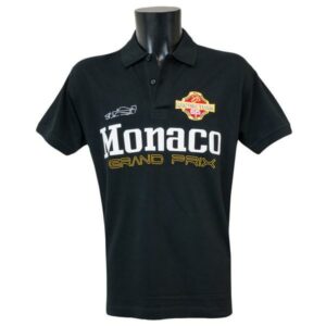 Men Polo Monaco Grand-Prix Patch Black