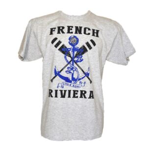 Men T-Shirt French Riviera Oar Ash Grey