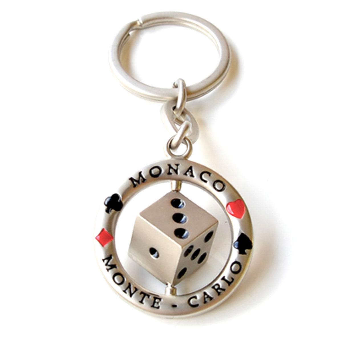 Monaco Rolling Dice Key Ring - Monaco Addict