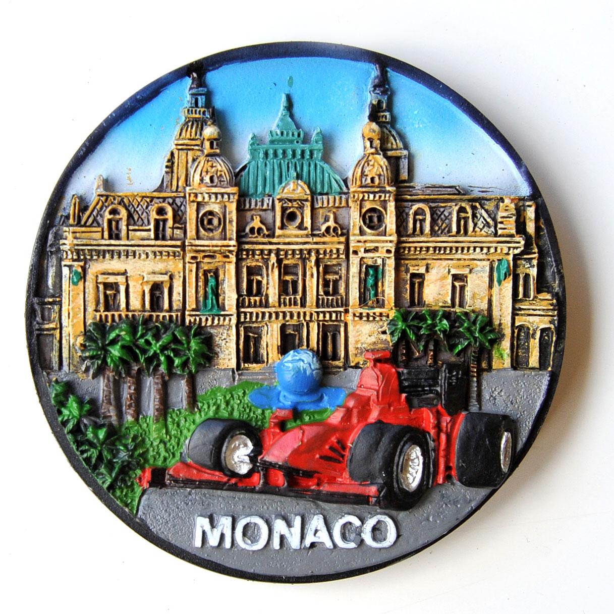 Kühlschrankmagnet Monaco Monte Carlo Rennwagen 