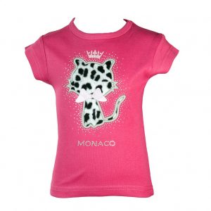 t-shirt-leopard-cat-monaco-fuchsia-front