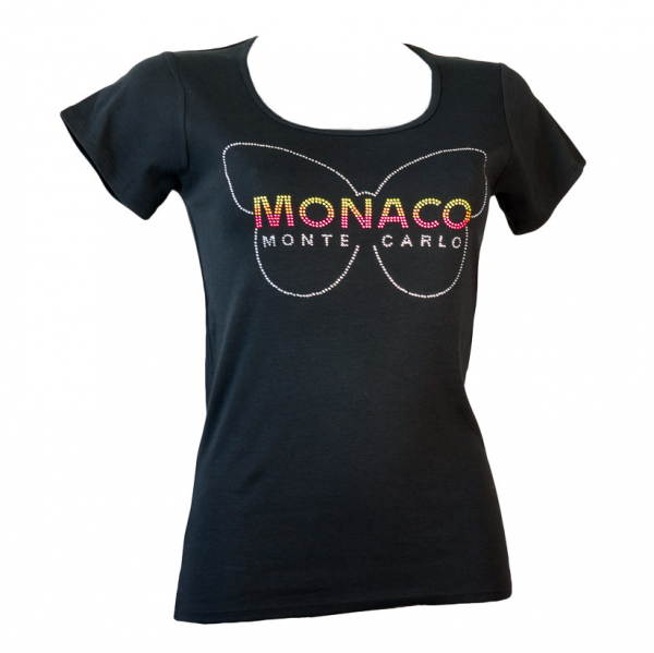 t-shirt-monaco-butterfly-black-front