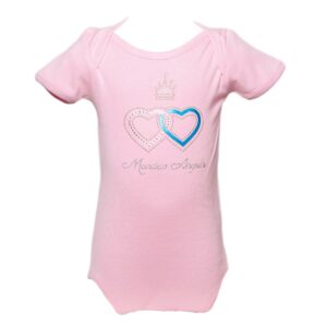 Pink Baby Bodysuit 2 Hearts Monaco