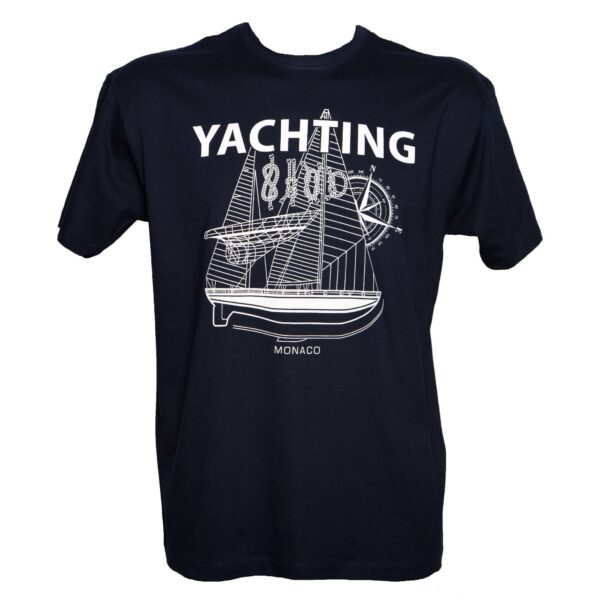 Men Monaco Sailing Knots Navy T-shirt