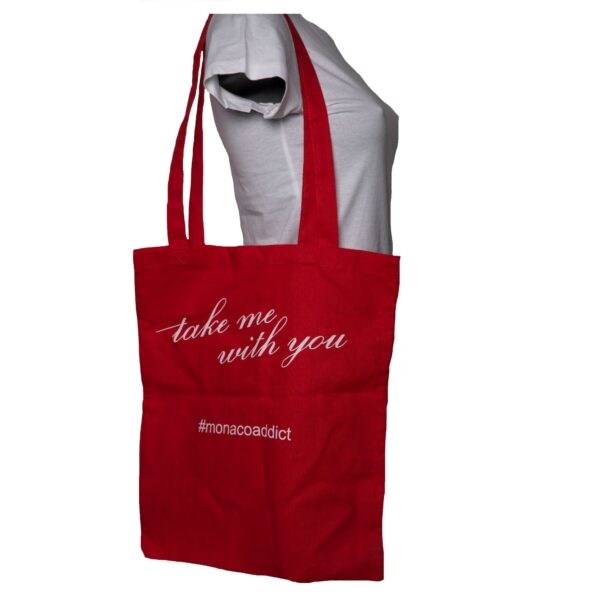Tote Bag Take Me With You Red