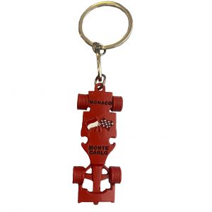 PORTE CLE METAL F1 ROUGE RECTO