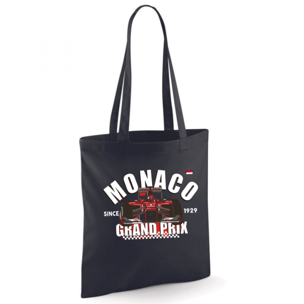 Monaco Grand-prix Speed Tote Bag Black