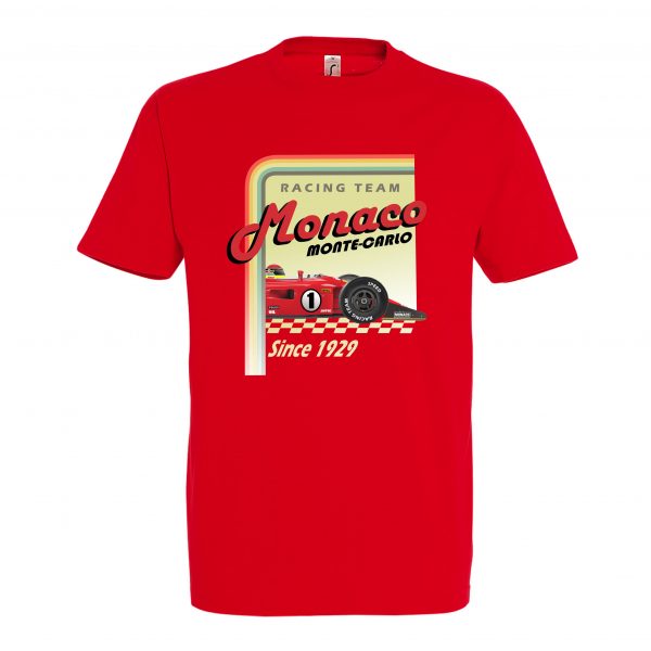 MONACO GP vintage 2024 tee shirt rouge