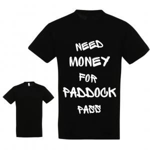 Adult Tshirt Need Money Black