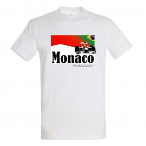 Men tshirt monaco brazil white