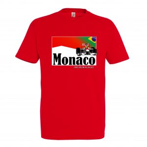 Men tshirt Monaco brazil red