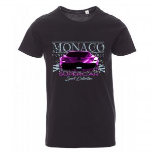 men tshirt monaco supercar black